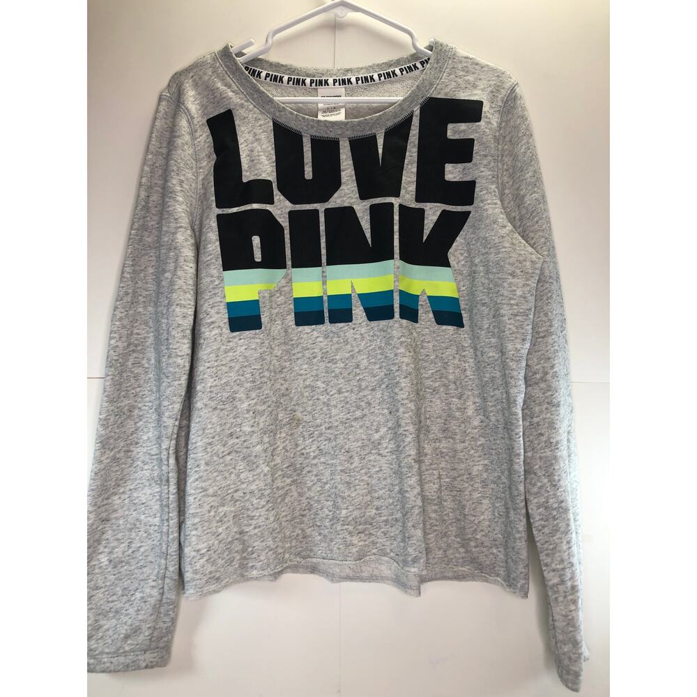PINK By Victoria's Secret "Love Pink" Cozy Pullover Size Large